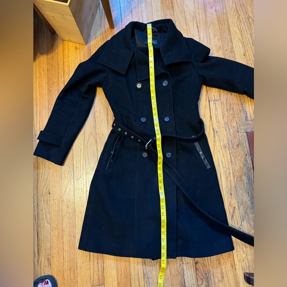 Mackage classic fine Italian wool and leather coat size Sin great condition - Picture 12 of 15